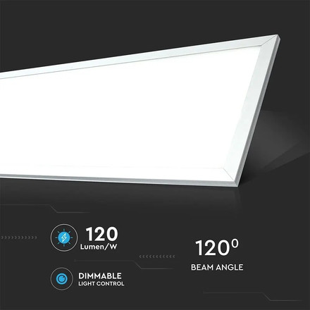 LED Panel 29W 1200x300mm A++ 120Lm/W 6400K incl Driver 6PCS/SET