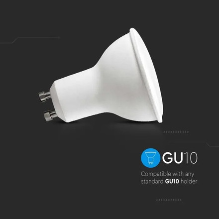 LED Крушка GU10 4.5W 3000K 110° 6бр/сет SKU 212739 V-TAC