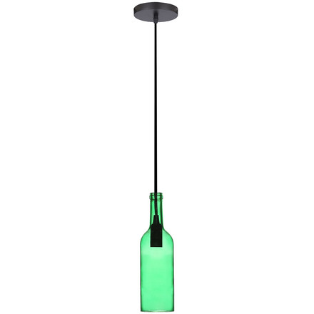Bottle Pendant Light Green 