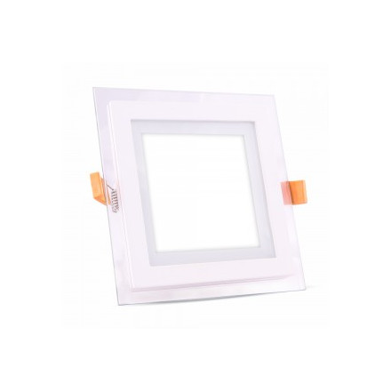 SKU 4738 6W LED Панел Стъклено Тяло - Квадратен Модул 3000K с марка V-TAC