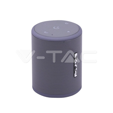 Portable Bluetooth Speaker With Micro USB And High End Cable 1500mah Battery Grey