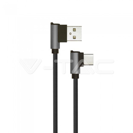 1 M Type C USB Cable Black - Diamond Series 