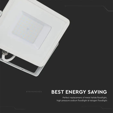 SKU 21415 100W LED Floodlight SMD SAMSUNG CHIP G2 White Body 3000K  V-TAC