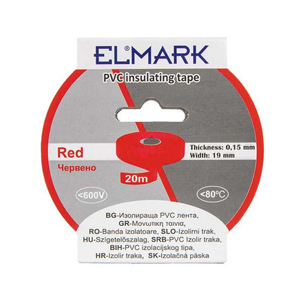INSULATING TAPE 20mx19mm RED