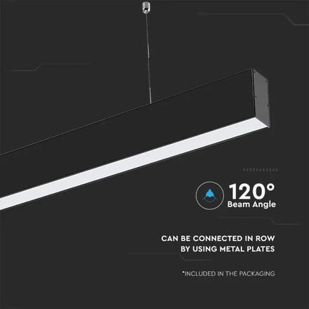 SKU 21374 LED Линейно Осветление SAMSUNG ЧИП - 40W Висящо Черно Тяло 4000К 1200x35x67mm с марка V-TAC
