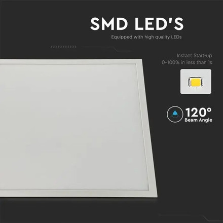 SKU 216671 LED Panel 40W 600 x 600 mm 4000K Incl Driver T V-TAC