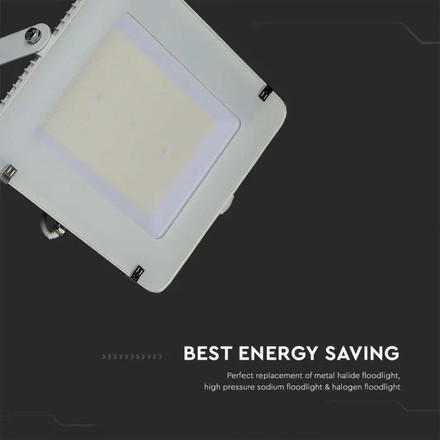 LED Прожектор 300W 4000К 120LM/W SAMSUNG ЧИП Бяло Тяло SKU 21793 V-TAC