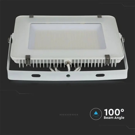 LED Прожектор 300W 4000К 120LM/W SAMSUNG ЧИП Бяло Тяло SKU 21793 V-TAC