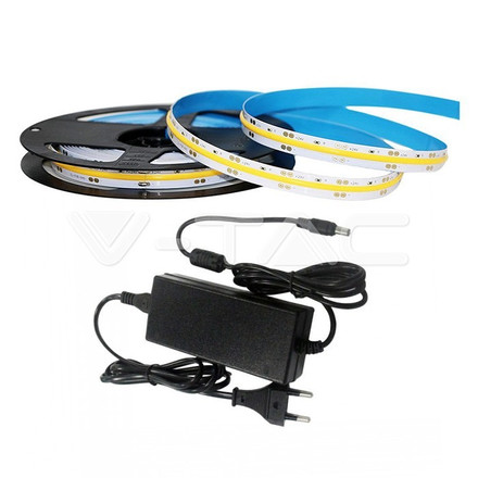 SKU 2680 LED Strip Set 420 COB IP20-4000K 10W DC24V 1000LM/M CRI95 / 2650 + 3272 / с марка V-TAC