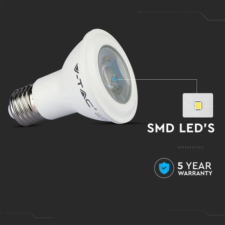 LED Крушка E27 5.8W 6400K PAR20 SAMSUNG ЧИП SKU 21149 V-TAC