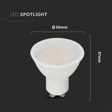 LED Крушка GU10 4.5W 4000K 110° SAMSUNG ЧИП SKU 21202 V-TAC