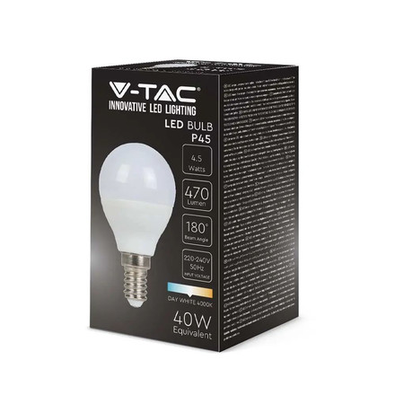 LED Крушка E14 4.5W 6400K P45 SKU 2142521 V-TAC