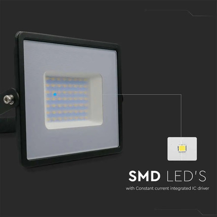 LED Прожектор 50W 4000K Е-Series Черно Тяло SKU 215959 V-TAC