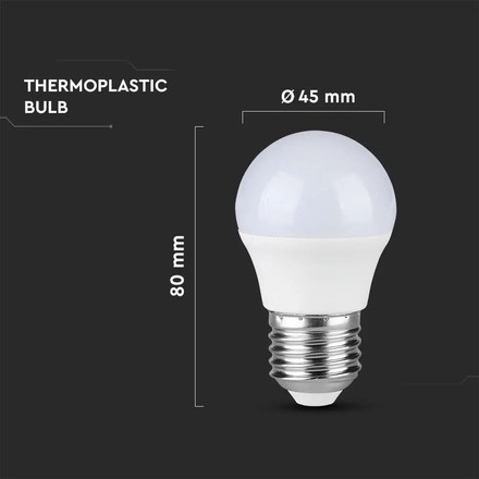 LED Крушка E27 4.5W 3000K G45 3PCS/PACK SKU 217362 V-TAC