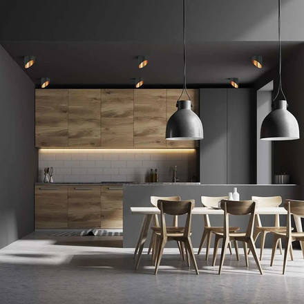 GU10 Корпус Кръг Черен SKU 6683 V-TAC