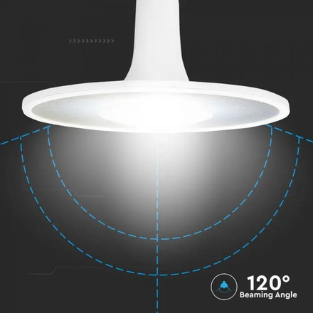 LED Крушка Е27 11W SAMSUNG ЧИП Акрилна UFO Пластик 3000К SKU 2781 V-TAC