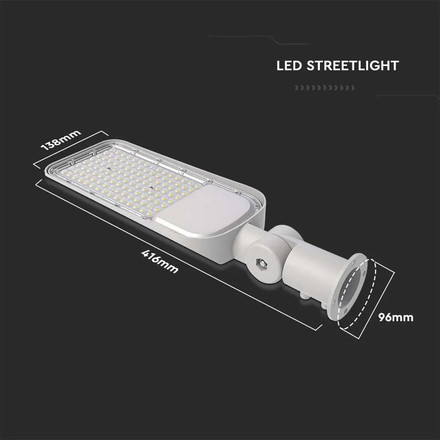LED Улична Лампа SAMSUNG ЧИП - 30W 6400K 120LM/W SKU 20423 V-TAC