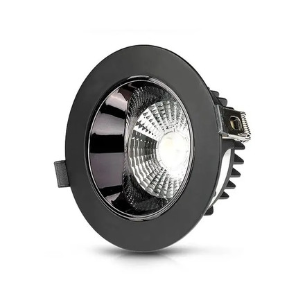 LED Луна 10W 4000К  SAMSUNG ЧИП  Рефлоктор COB Черна SKU 2120052 V-TAC