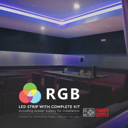 LED Лента RGB Комплект с дистанционно 12v IP20 SKU 212558 V-TAC