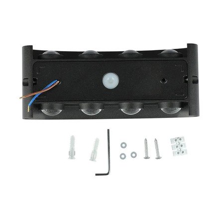 8W Стенна Лампа Пясъчно Черно Тяло 4000К IP54 SKU 218620 V-TAC