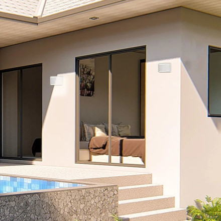 Аплик за стена 10W 4000К IP54 Bridgelux Чип Бяла SKU 218683 V-TAC