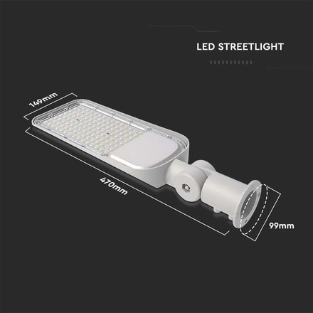 LED Улична Лампа SAMSUNG ЧИП - 50W 4000K 120LM/W SKU 20424 V-TAC