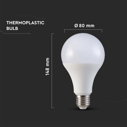 LED Крушка E27 20W A80 3000K SAMSUNG ЧИП  SKU 21237 V-TAC