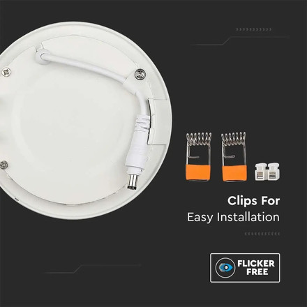 LED Premium Панел 18W - Кръг 4000K SKU 214861 V-TAC