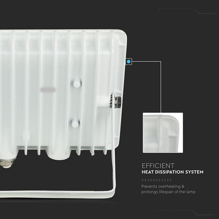 20W LED Floodlight SMD G2 E-Series White Body 3000K