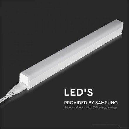 7W LED Batten Fitting Square SAMSUNG CHIP T5 60cm 3000K