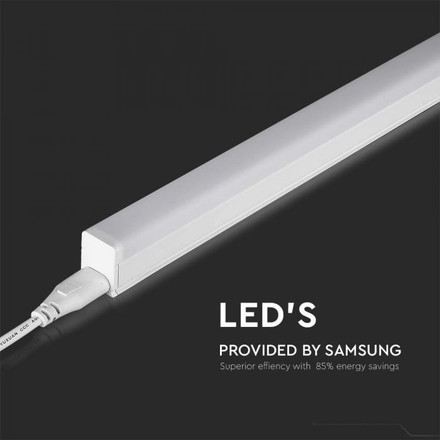 LED Линейно тяло 16W 6400K T5 120см SAMSUNG ЧИП SKU 21697 V-TAC