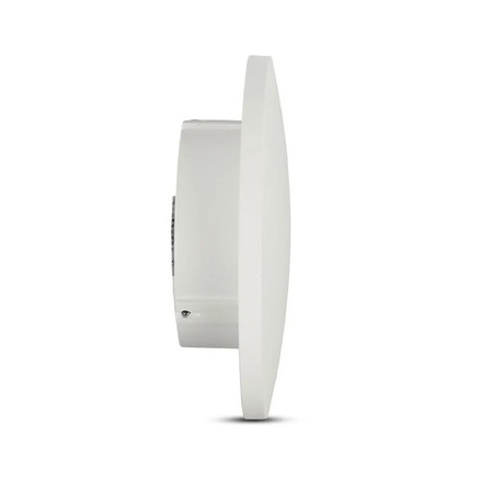 8W Wall Lamp White Body Round IP65 4000K