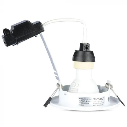 LED Spotlight - 5W GU10 With Fitting White Body 3000K 3pcs/Pack