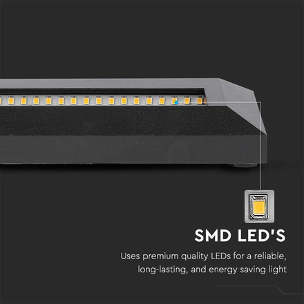 LED Осветление За Стъпала 3W 4000K Кръг Черно Тяло SKU 211328 V-TAC