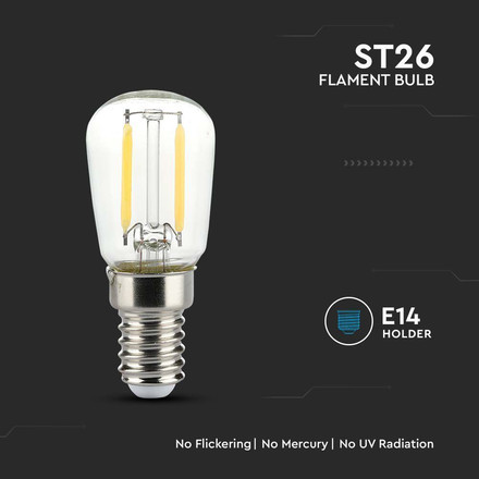 LED Bulb - 2W Filament E14 ST26 3000K
