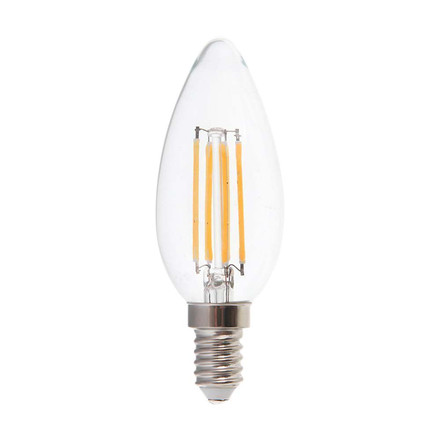 LED Крушка Е14 6W 4000К Филамент Кендъл SKU 217424 V-TAC