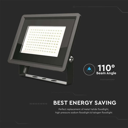 100W LED Floodlight SMD Black Body 4000K F-CLASS