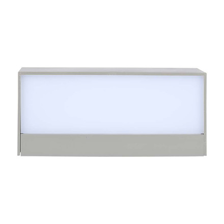 Аплик за стена Фасаден Аплик 12W 4200K Две Посоки Сив IP65 SKU 218243 V-TAC
