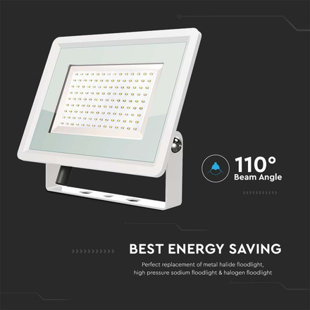 200W LED Floodlight SMD White Body 4000K F-CLASS