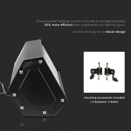 LED Линейна Камбана SAMSUNG ЧИП - 100W Черно Тяло 6400К 120LM/W SKU 21892 V-TAC