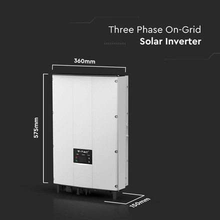 8KW On Grid Solar Inverter With LCD Display & DC Switch Three Phase 5YRS Warranty IP66