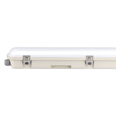 LED Влагозащитени Тяло със Сензор 48W 6400K 150cm SAMSUNG ЧИП и Стоманен Клип SKU 20471 V-TAC