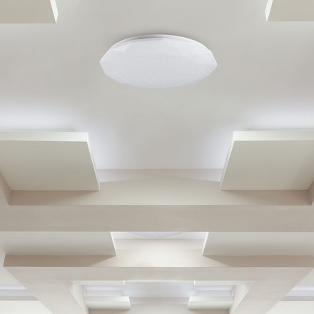 LED Плафон С Дистанционно 30W-60W-30W 3 в 1 Сменяем Спектър Диамант SKU 2114921 V-TAC