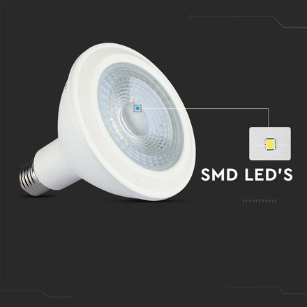 LED Крушка E27 12.8W 3000K PAR38 SAMSUNG ЧИП SKU 21150 V-TAC