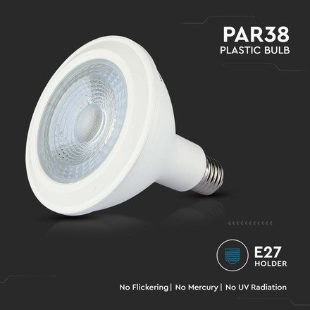 LED Крушка E27 12.8W 3000K PAR38 SAMSUNG ЧИП SKU 21150 V-TAC