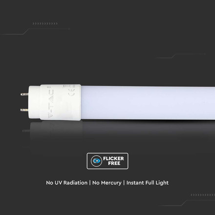 LED Пура Т8 15W 3000К 150 см Nano Пластик 160 лумена на ват SKU 216480 V-TAC