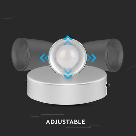 Аплик за стена 4.5W 4000К Спот Бяла SKU 218264 V-TAC