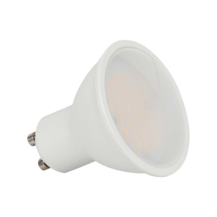 LED Spotlight - 2.9W GU10 SMD White Plastic Milky Cover 6400K