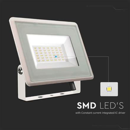 50W LED Floodlight SMD White Body 3000K F-CLASS