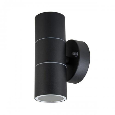 SKU 7569 GU10 Wall Fitting Stainless Steel Body Matt Black IP44 2Way с марка V-TAC